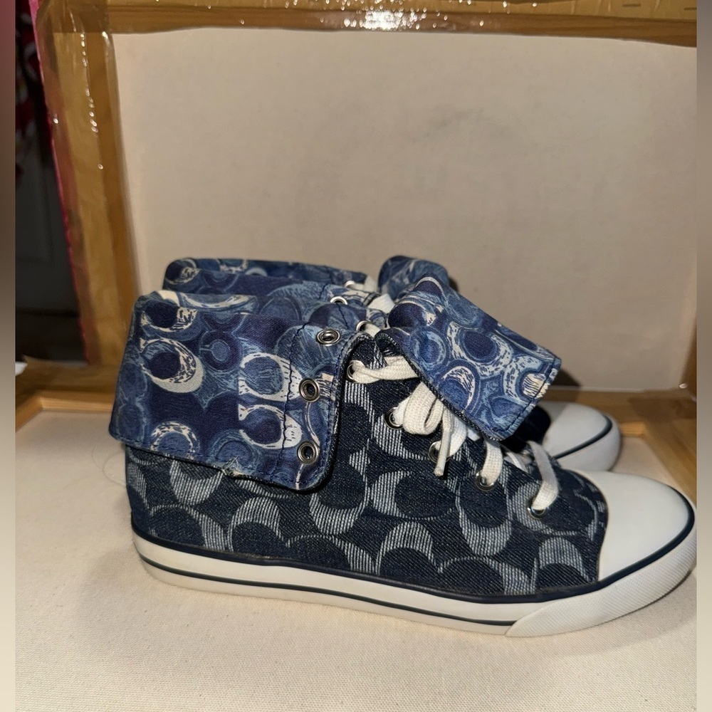 Coach converse high top sneakers